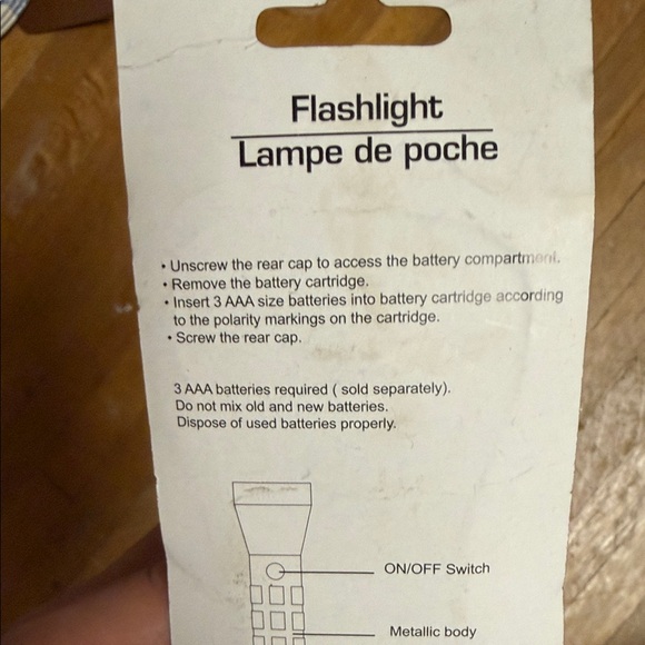 Silver LED Flashlight - Picture 8 of 11